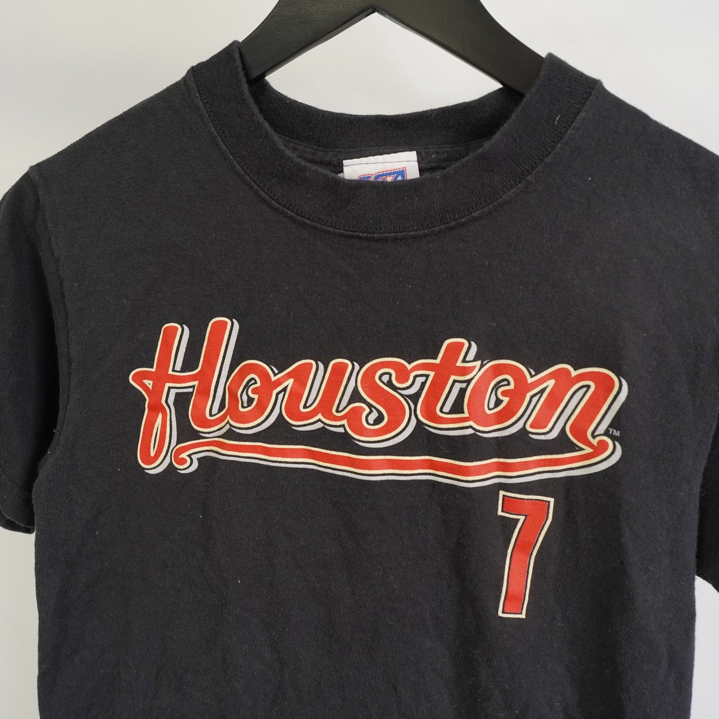 (Kids M) Vintage Craig Biggio Houston Astros 2000s Baseball T-Shirt Youth 10 M Black Y2K