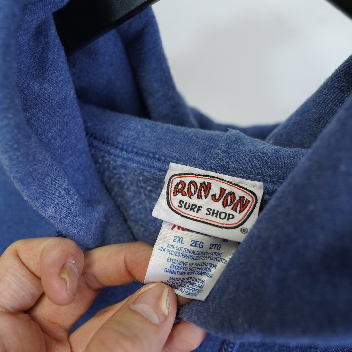 (XXL) Vintage Ron Jon Surf Shop Y2K Hoodie Men's XXL Blue Skater Surfer Retro 2000s