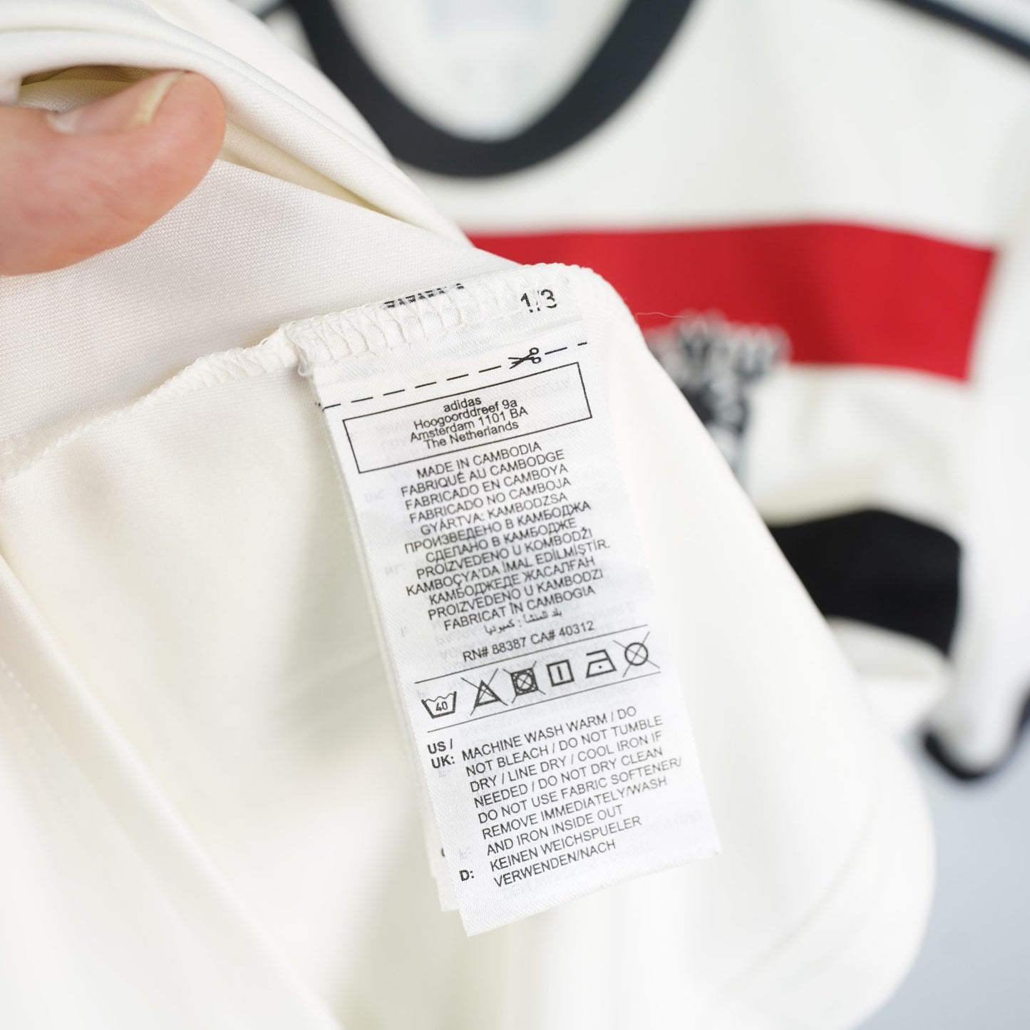 (XS) Adidas Manchester United 2024/25 Third Soccer Jersey Men's XS White Futbol EPL