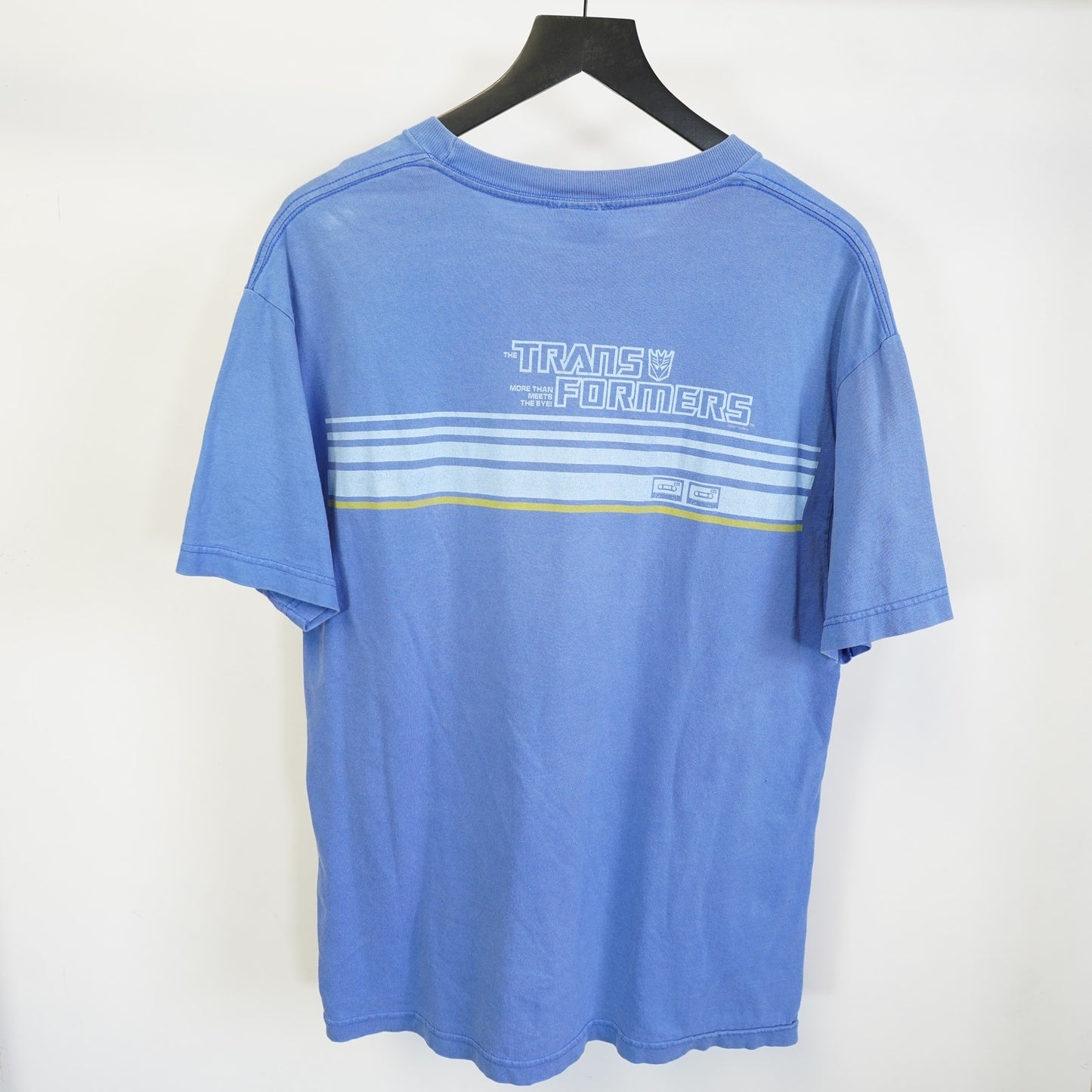 (L) Vintage Transformers 2007 Optimus Prime T-Shirt Men's L Blue Y2K Retro