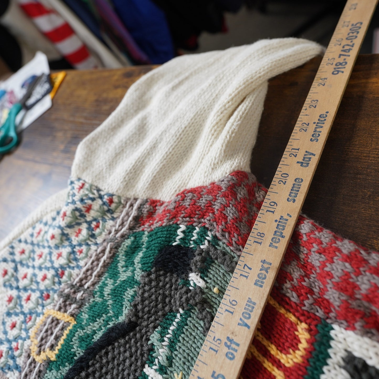 (Women's S/M) Vintage Orvis Equestrian Cable Knit Horse Nature Sweater Cottage