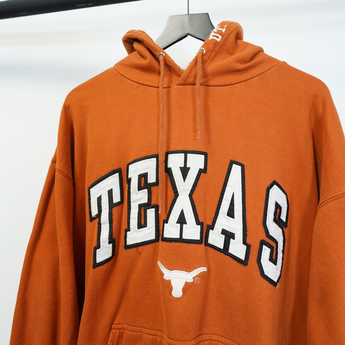 (XXL) Vintage Texas Longhorns Embroidered OVB Hoodie Men's XXL Burnt Orange Sewn