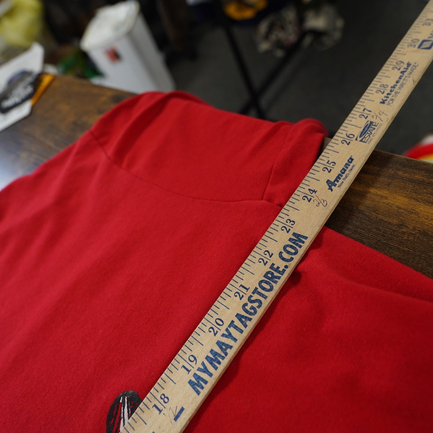 (XL) True Vintage Whitey's Seafood Crawfish Baseball Jersey Henley Men's XL Texas Red