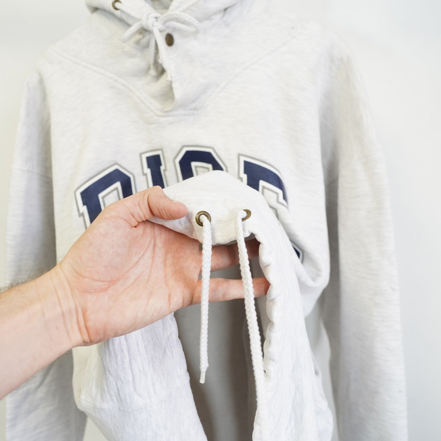 (XXL) Vintage Rice University Owls Russell Athletic Hoodie Men's XXL Heather Gray 90s