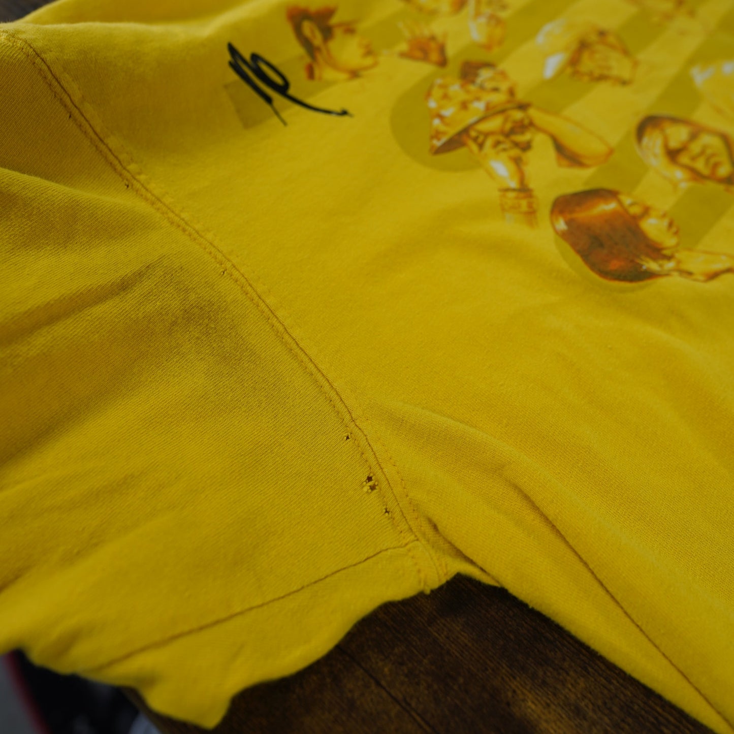 (L) Vintage Y2K Ecko Unlimited No Drama 2000s Yellow Hip Hop T-Shirt