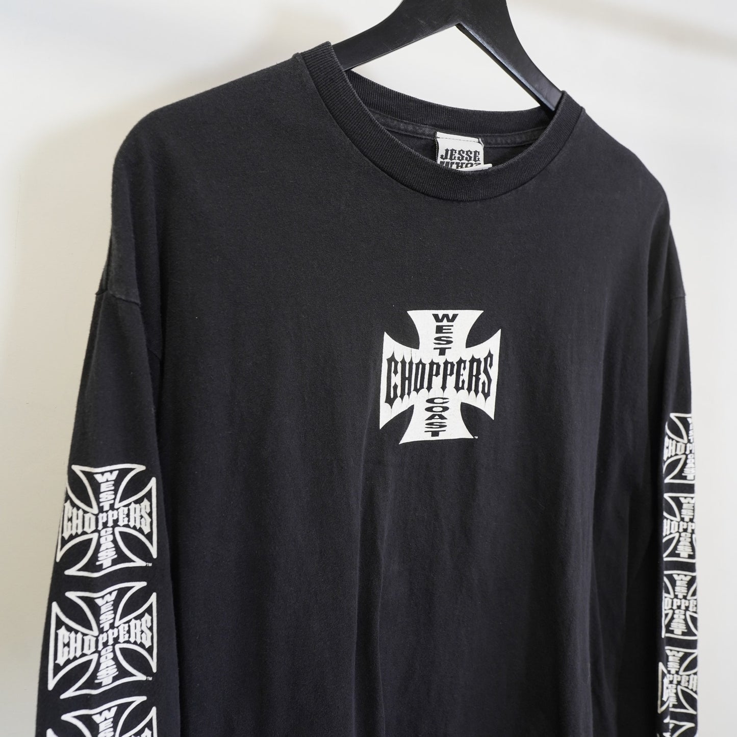 (XL) Vintage West Coast Choppers Longsleeve Y2K Biker T-Shirt Men's XL Black 2000s
