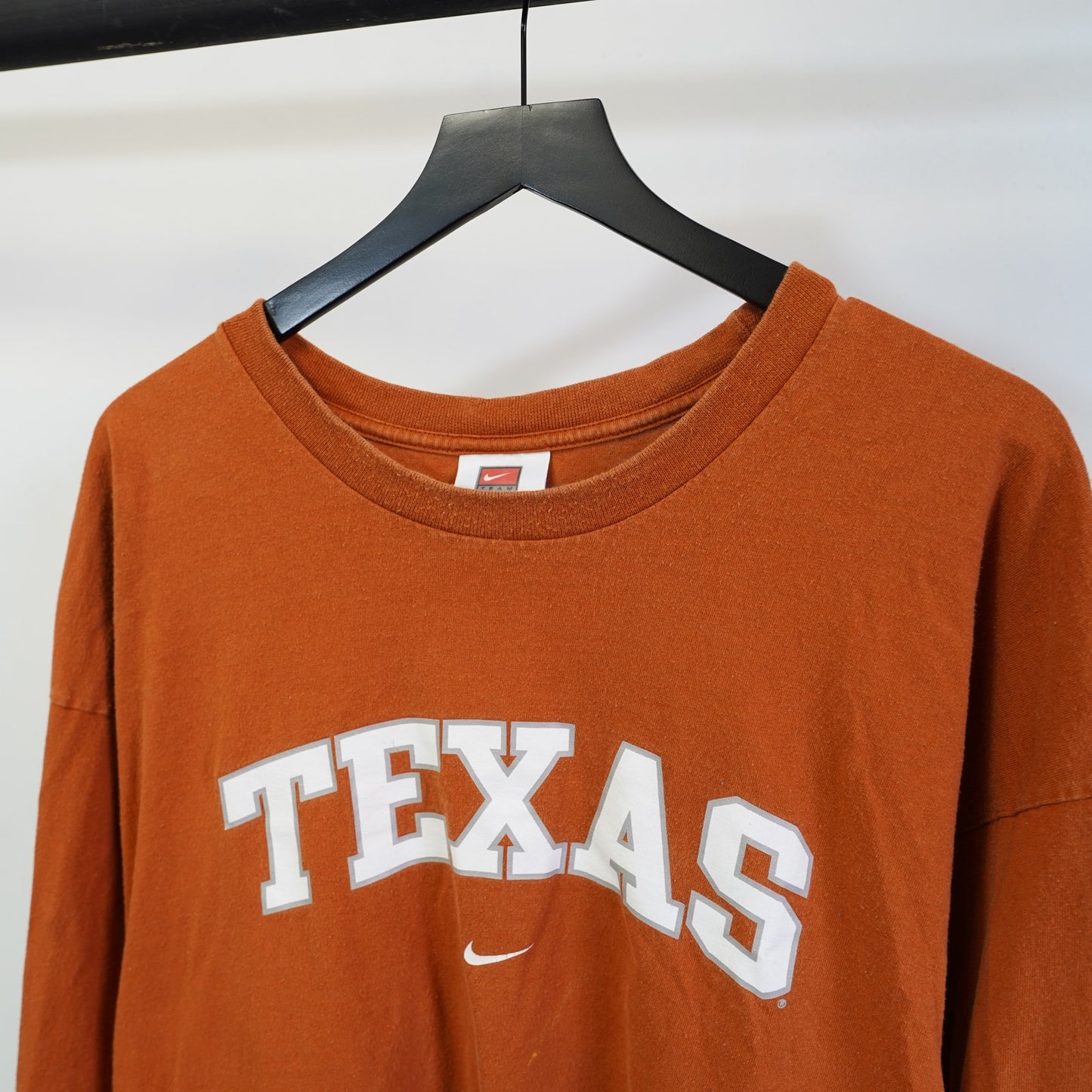(XXL) Vintage Texas Longhorns Nike Center Swoosh Longsleeve T-Shirt Men's XXL Orange