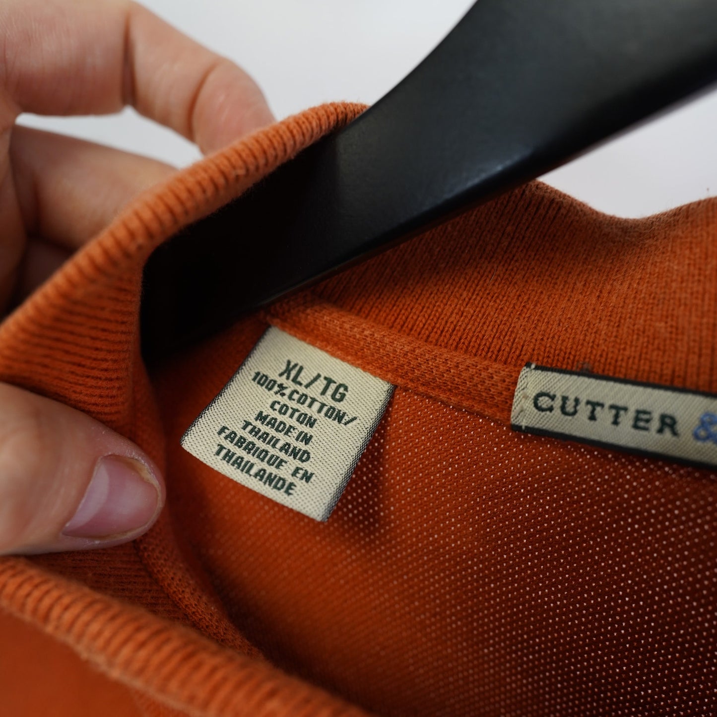 (XL) Vintage Texas Longhorns Cutter & Buck Golf Polo SHirt Men's XL Burnt Orange