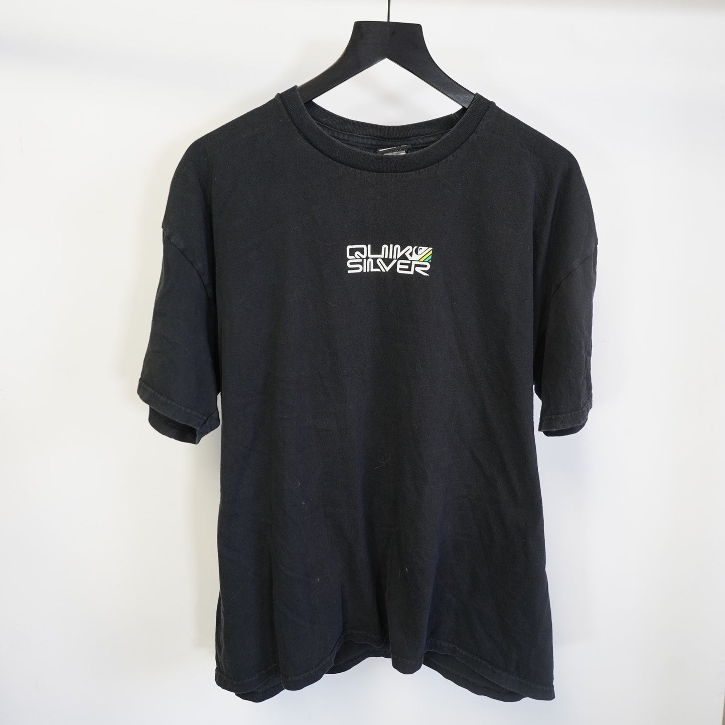 (XL) Vintage Quicksilver Y2K Surf & Skate T-Shirt Men's XL Black Retro 2000s