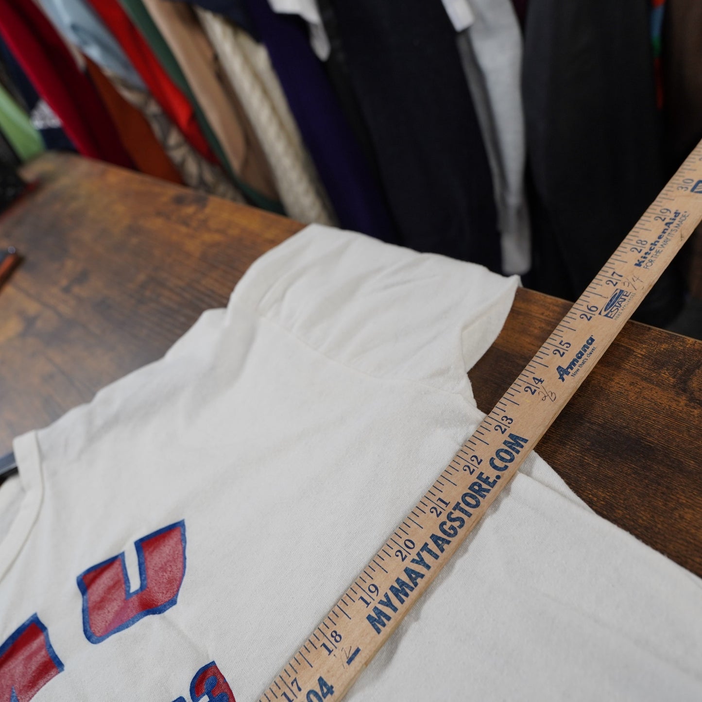 Vintage SMU 80s Cotton Bowl T-Shirt Men's XL White Russell Athletic Distressed