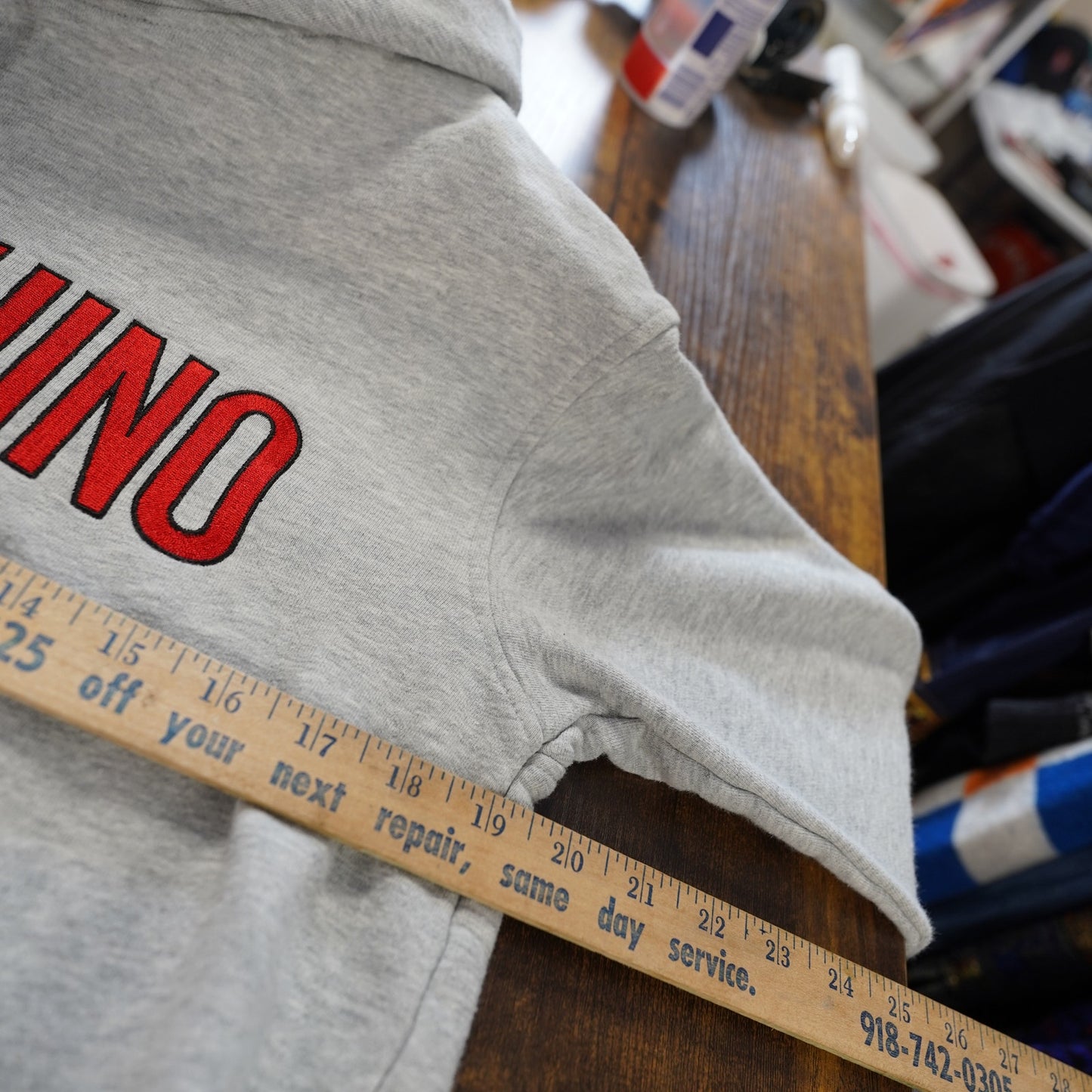 (S) Moschino x H&M MTV Embroidered Pullover Hoodie Collab Men's Small Gray Sewn