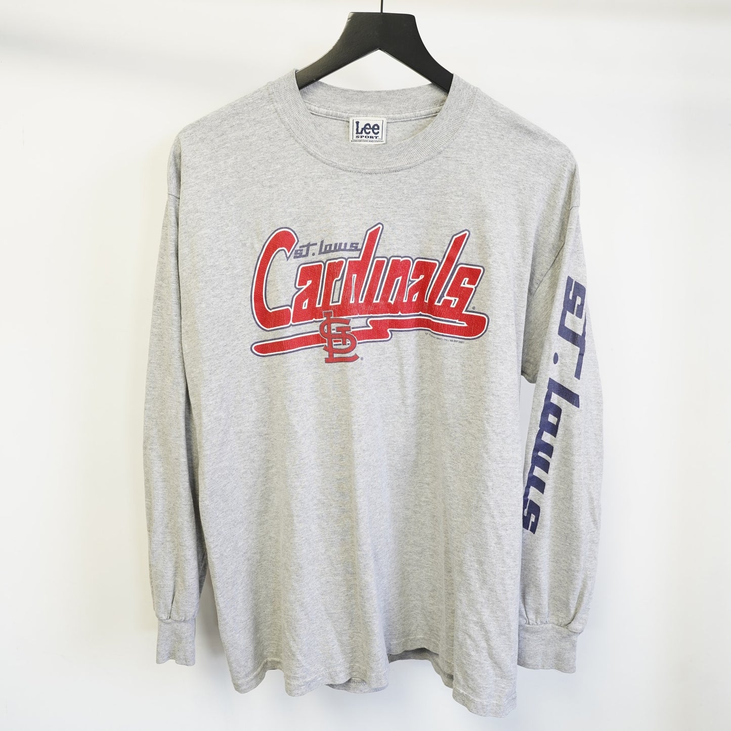 (L) Vintage St. Louis Cardinals Y2K Longsleeve T-Shirt Men's L Gray 2000s Retro 90s