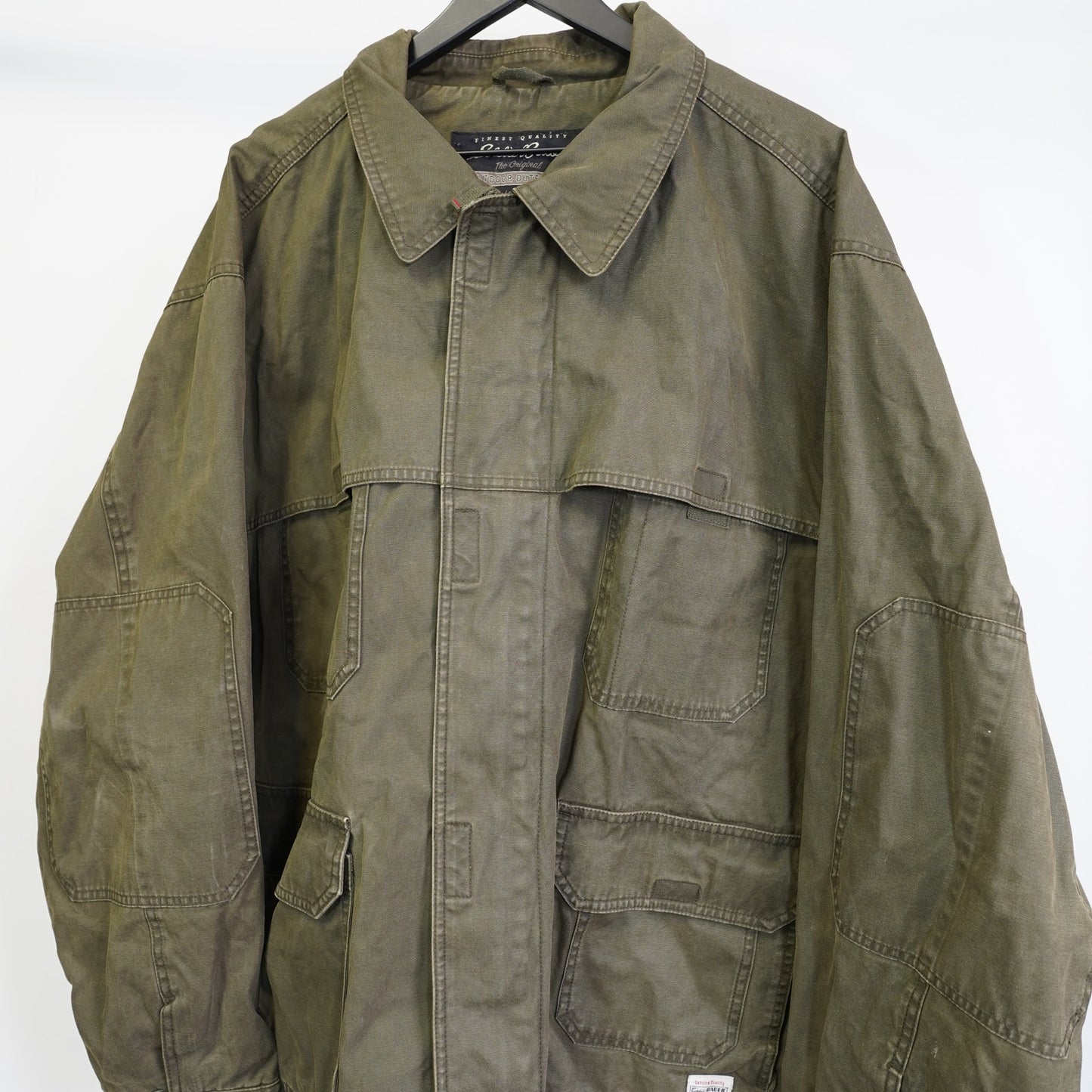 (XXL) Vintage Eddie Bauer Military Field Jacket Barn Chore Coat Men's XXL Green