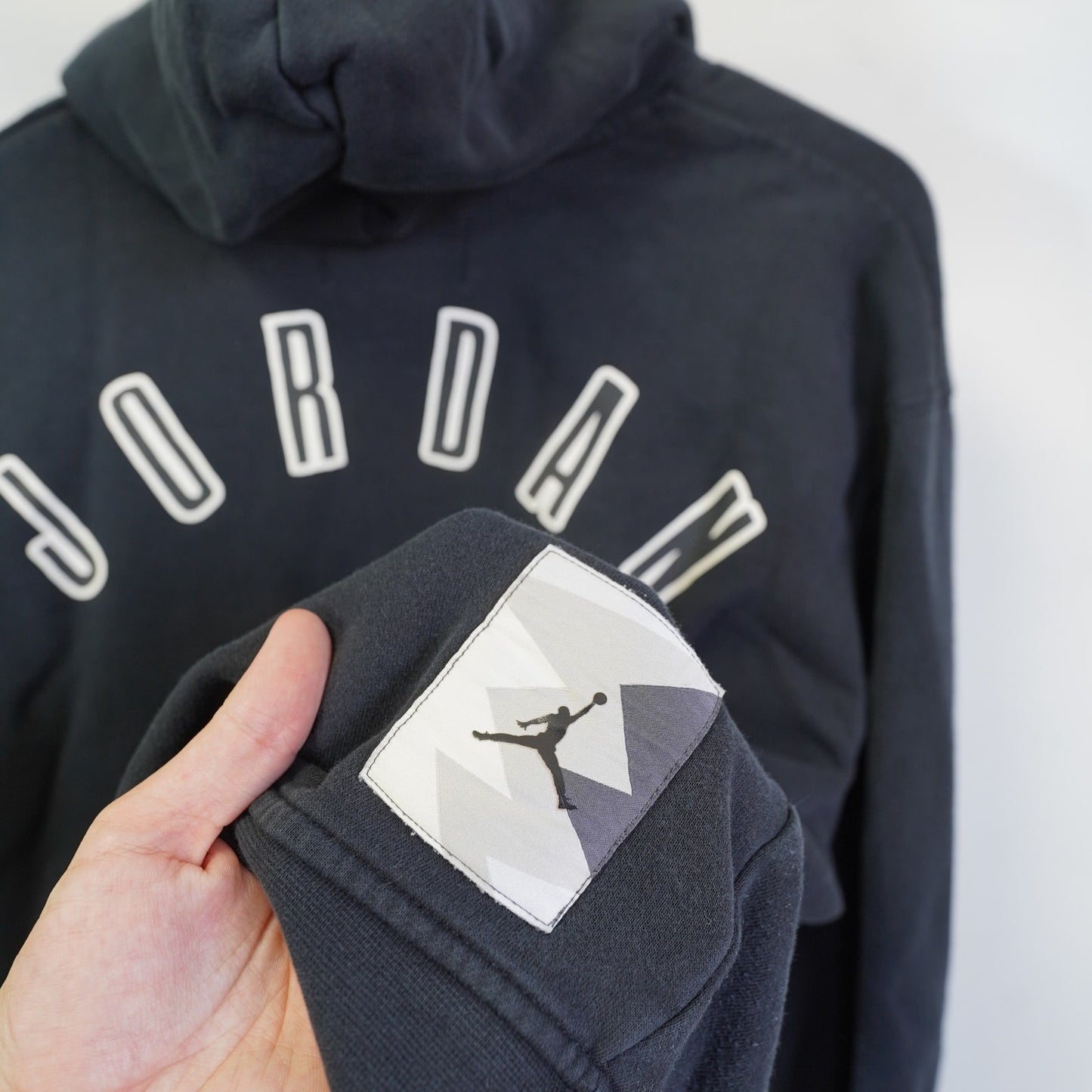 (M) Air Jordan Flight MVP Hoodie Men's M Black White Retro 8 Streetwear