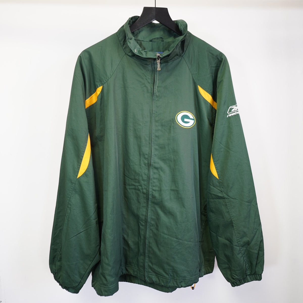 Vintage (L) Green Bay Packers Reebok Stitched Windbreaker Men's L Y2K Retro 2000s