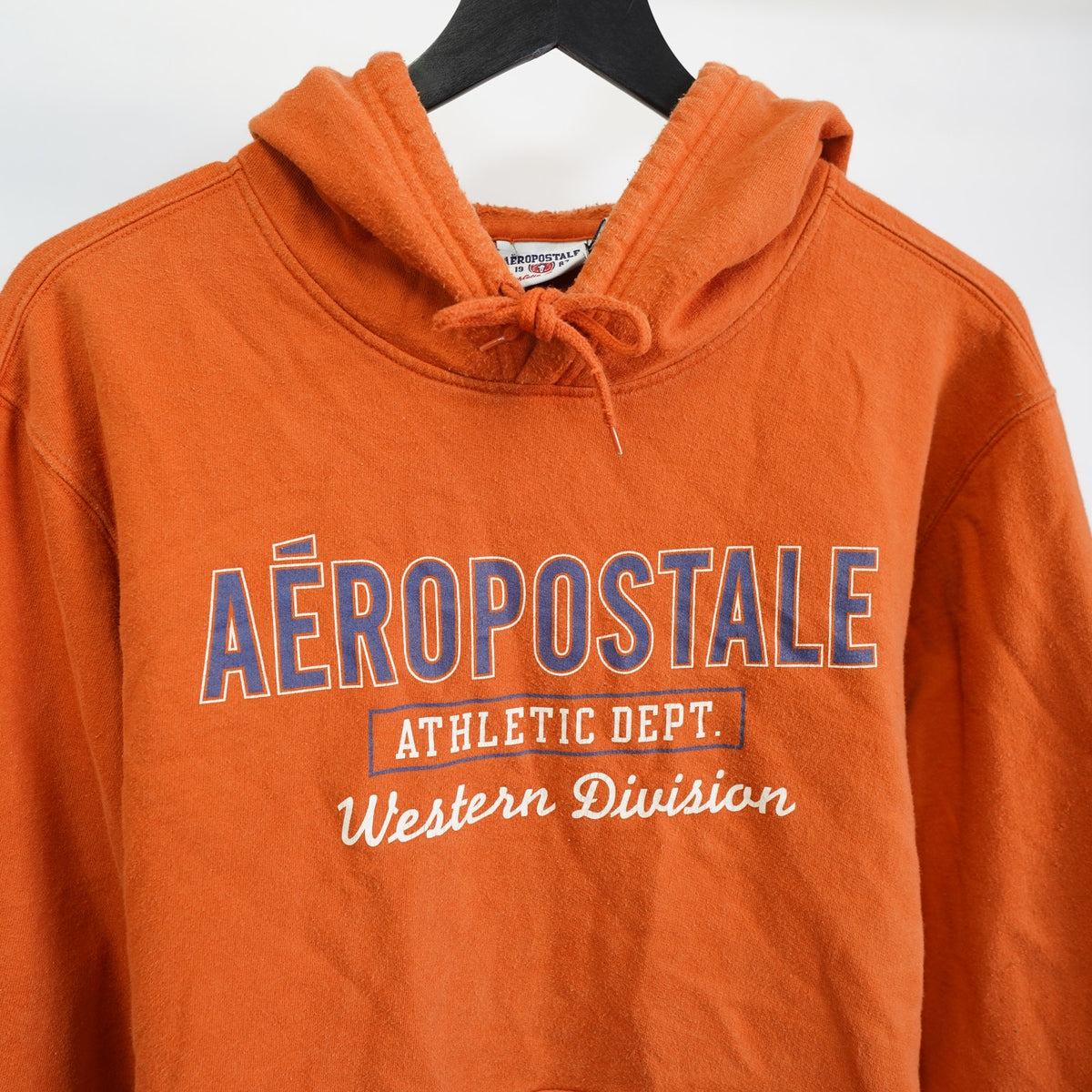 (L) Aeropostale Athletics Y2K Hoodie Men's L Burnt Orange Preppy 2000s Mallcore