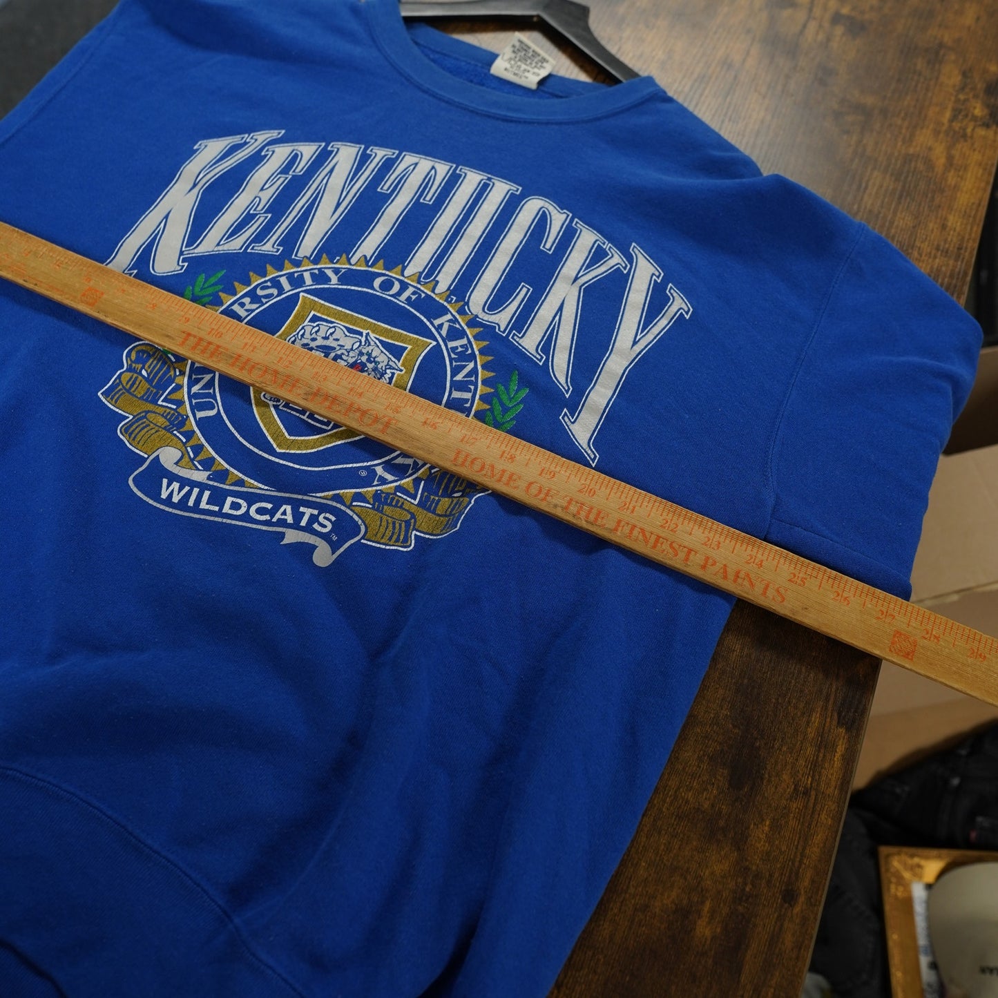 Men's L Vintage University of Kentucky Wildcats Nutmeg Mills 90s Sweatshirt UK