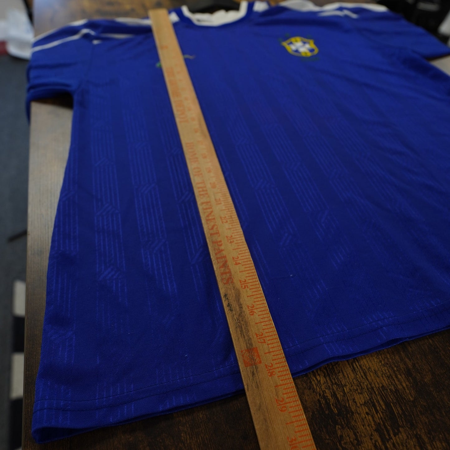 (L) Vintage 1998-2000 Brazil Bootleg Nike Soccer Jersey Blue