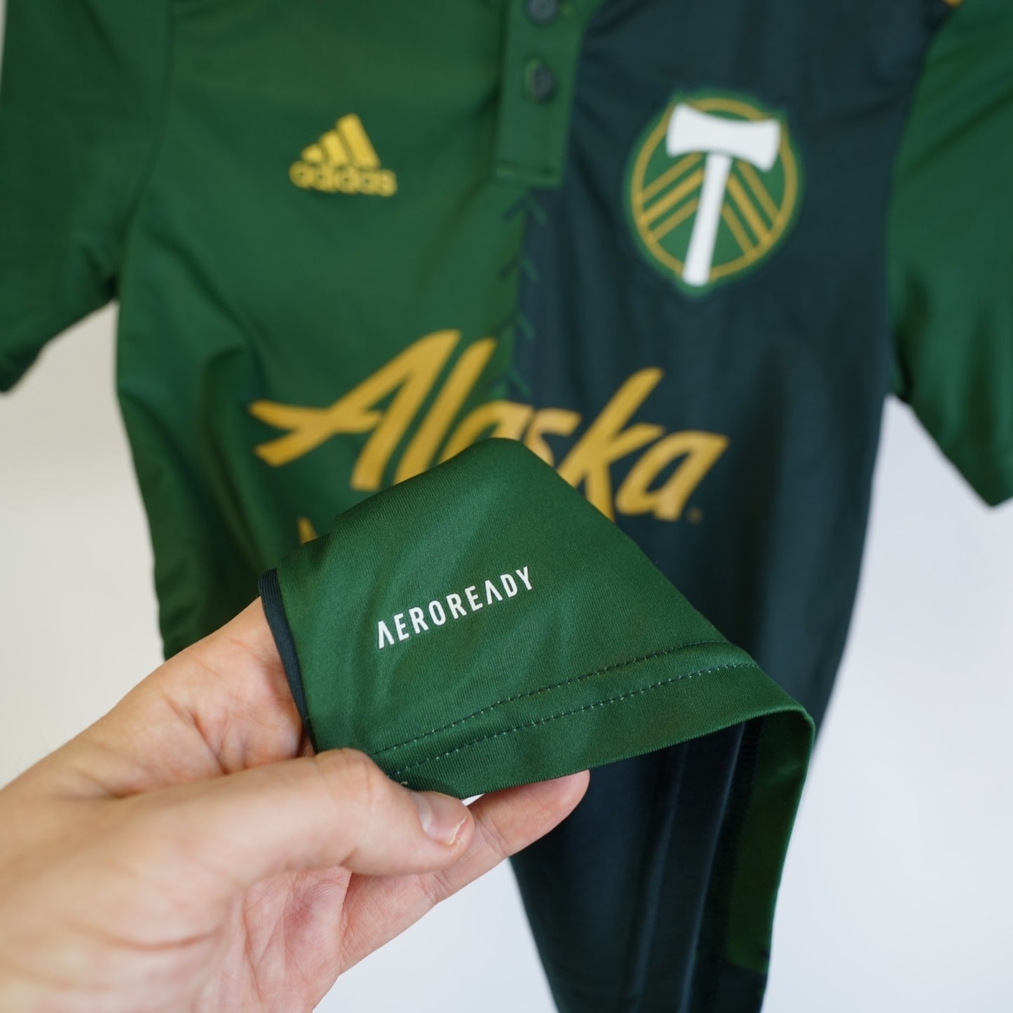 (Youth M) Adidas Portland Timbers MLS Soccer Jersey Youth M 11-12 Green Futbol 2021-22
