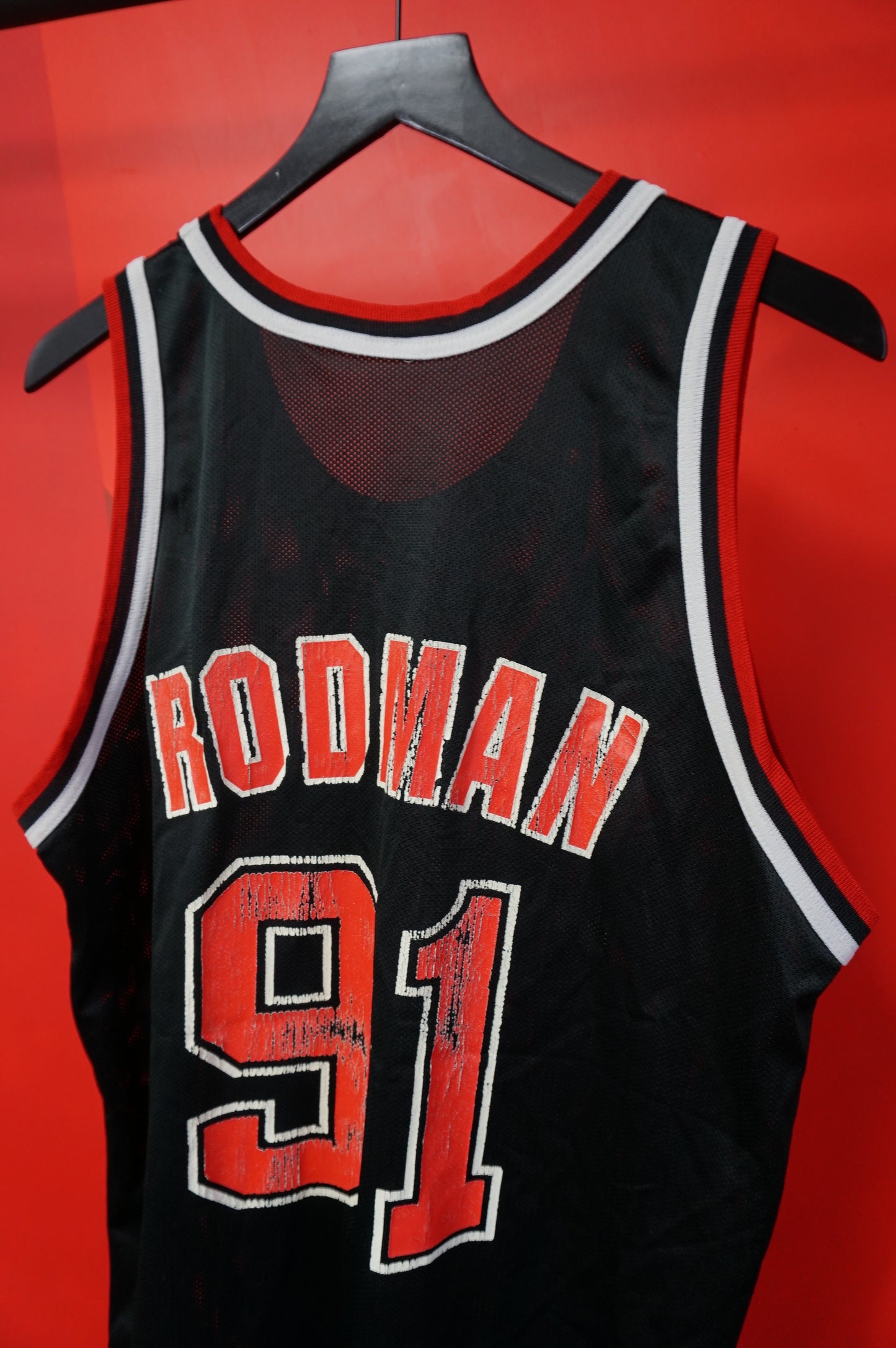(L) Vtg Chicago Bulls Dennis Rodman Jersey