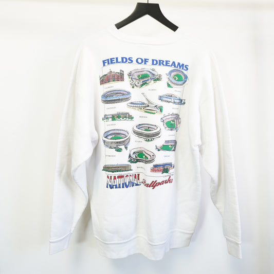 (XL) Vintage 90s Oneita Fields of Dreams National Ballparks Stadium Sweatshirt XL