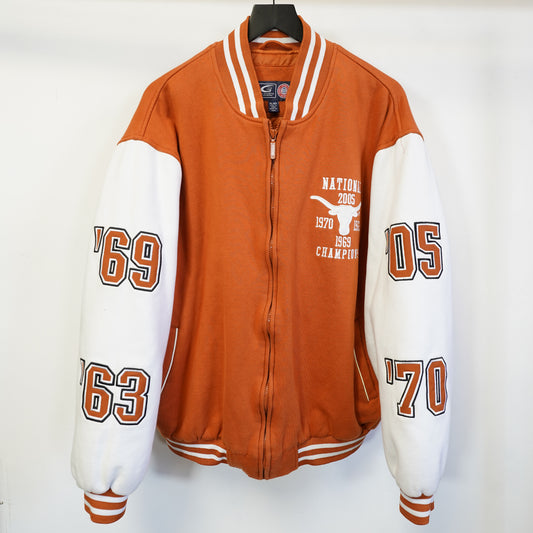 (XL) G-III Texas Longhorns National Champions Varsity Jacket Burnt Orange Mens XL