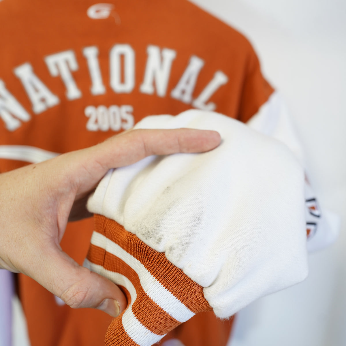 (XL) G-III Texas Longhorns National Champions Varsity Jacket Burnt Orange Mens XL