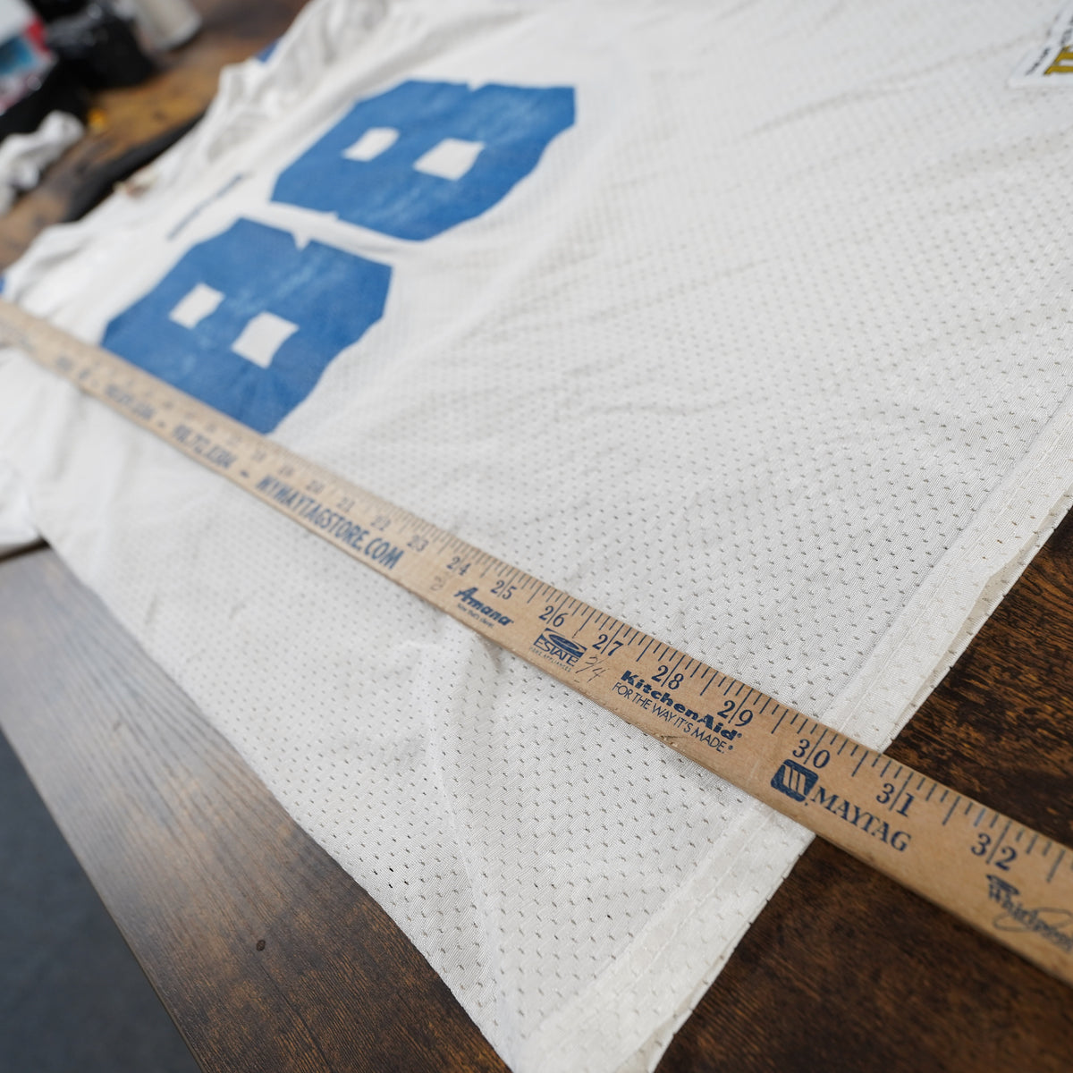 (L) Vintage 90s Wilson Michael Irvin Dallas Cowboys Jersey White Mesh Mens Large 46