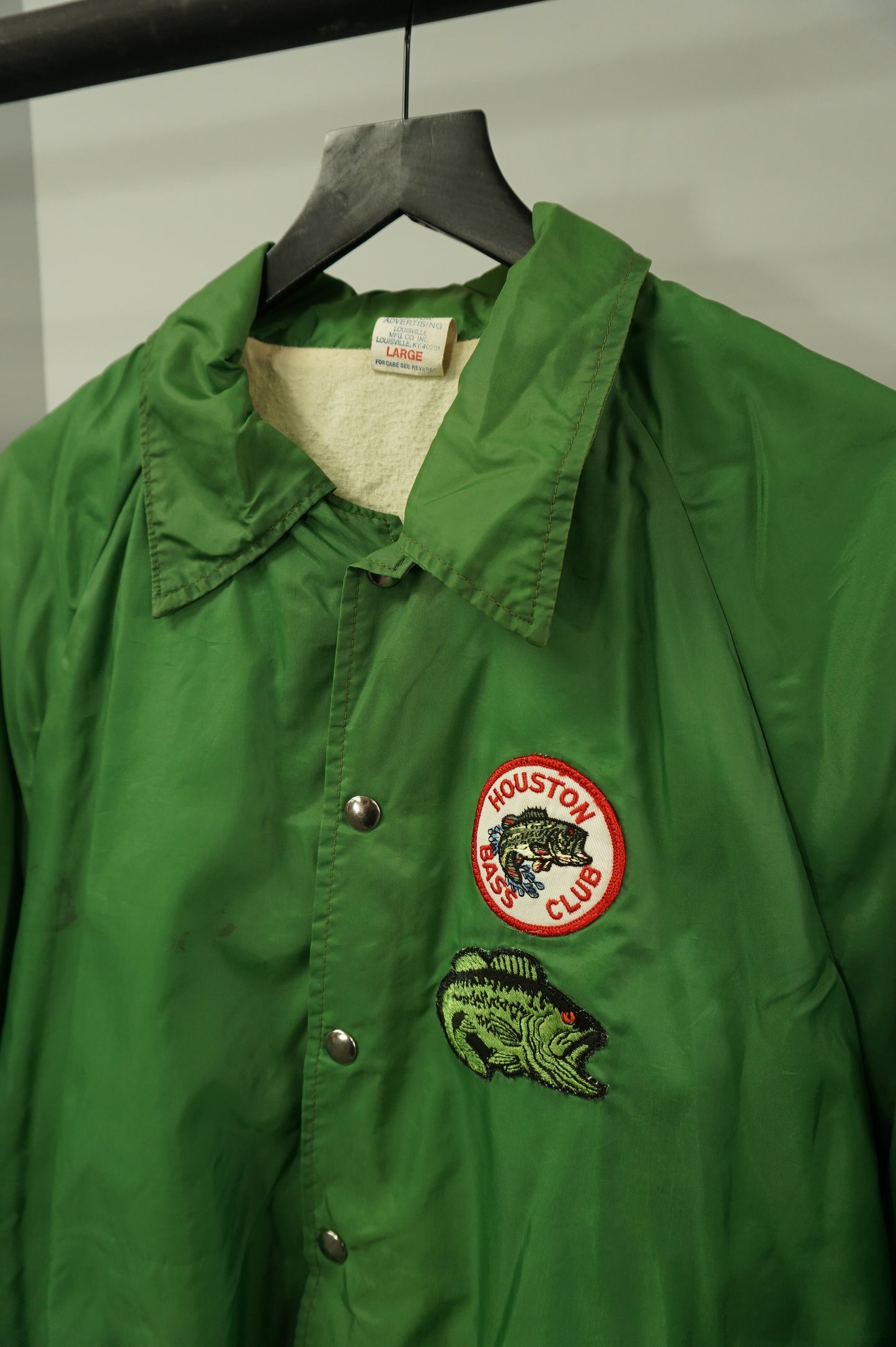 (L) Vtg Houston Bass Club Jacket