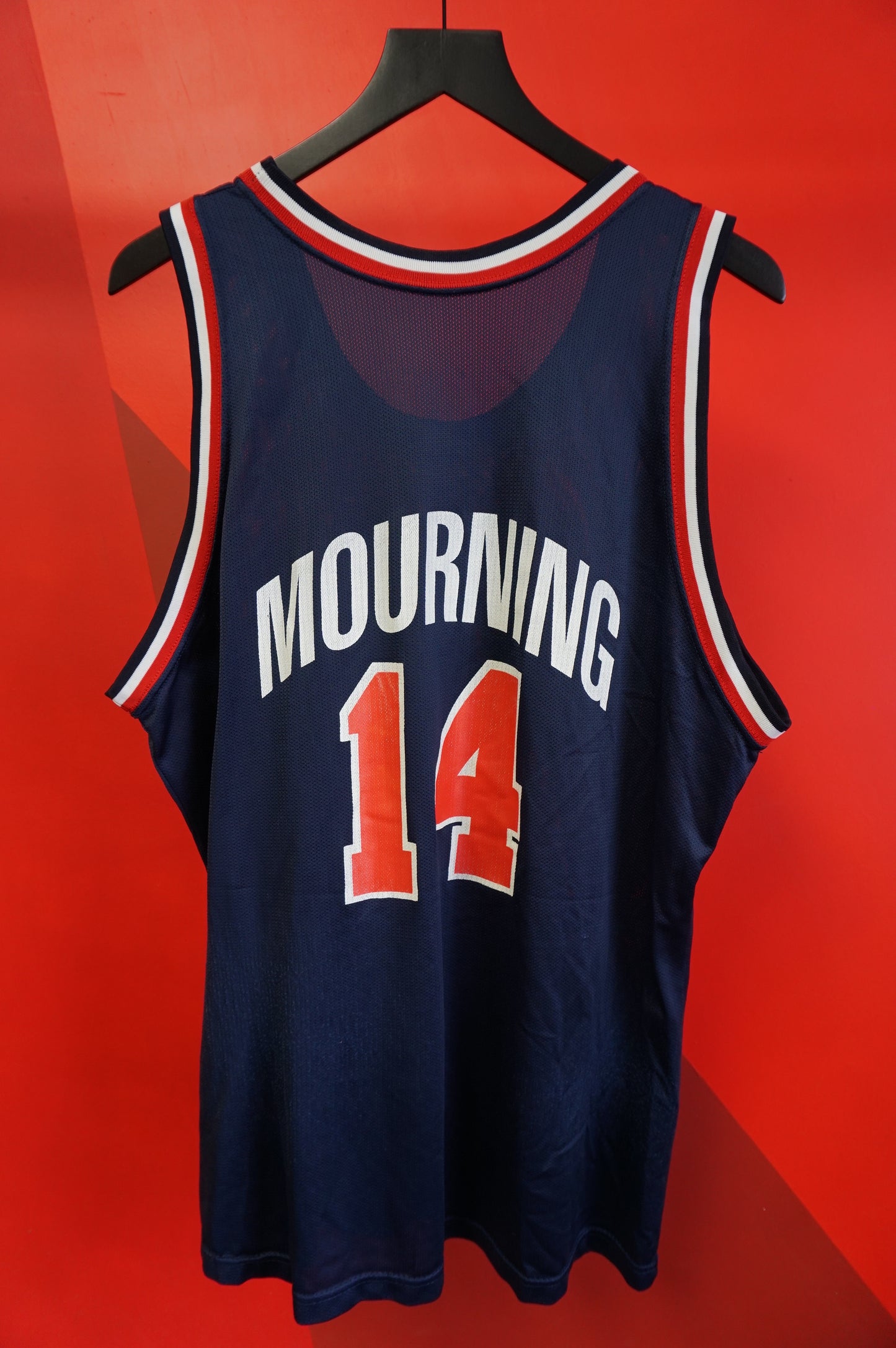 (L) Vtg Alonzo Mourning USA Basketball Jersey