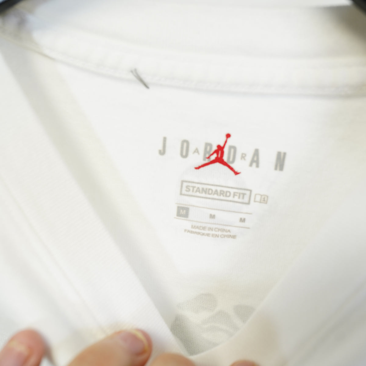 (M) Off-White x Jordan Brand Philip Burke Hoop Heroes White T-Shirt Mens M
