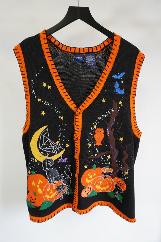 (XL/XXL) Halloween Knit Cardigan