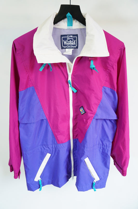 (S/M) Vtg Woolrich Blueberry Windbreaker