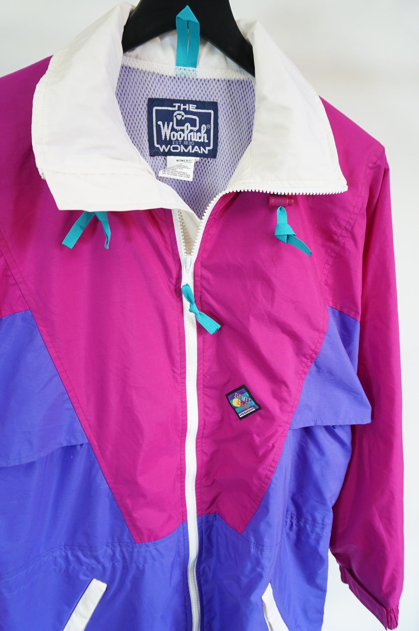 (S/M) Vtg Woolrich Blueberry Windbreaker