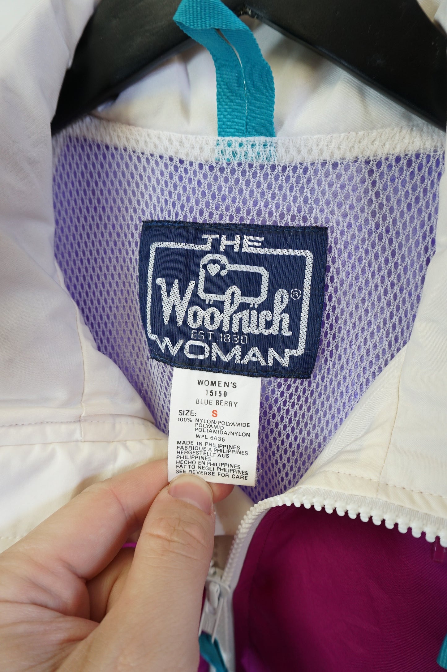 (S/M) Vtg Woolrich Blueberry Windbreaker