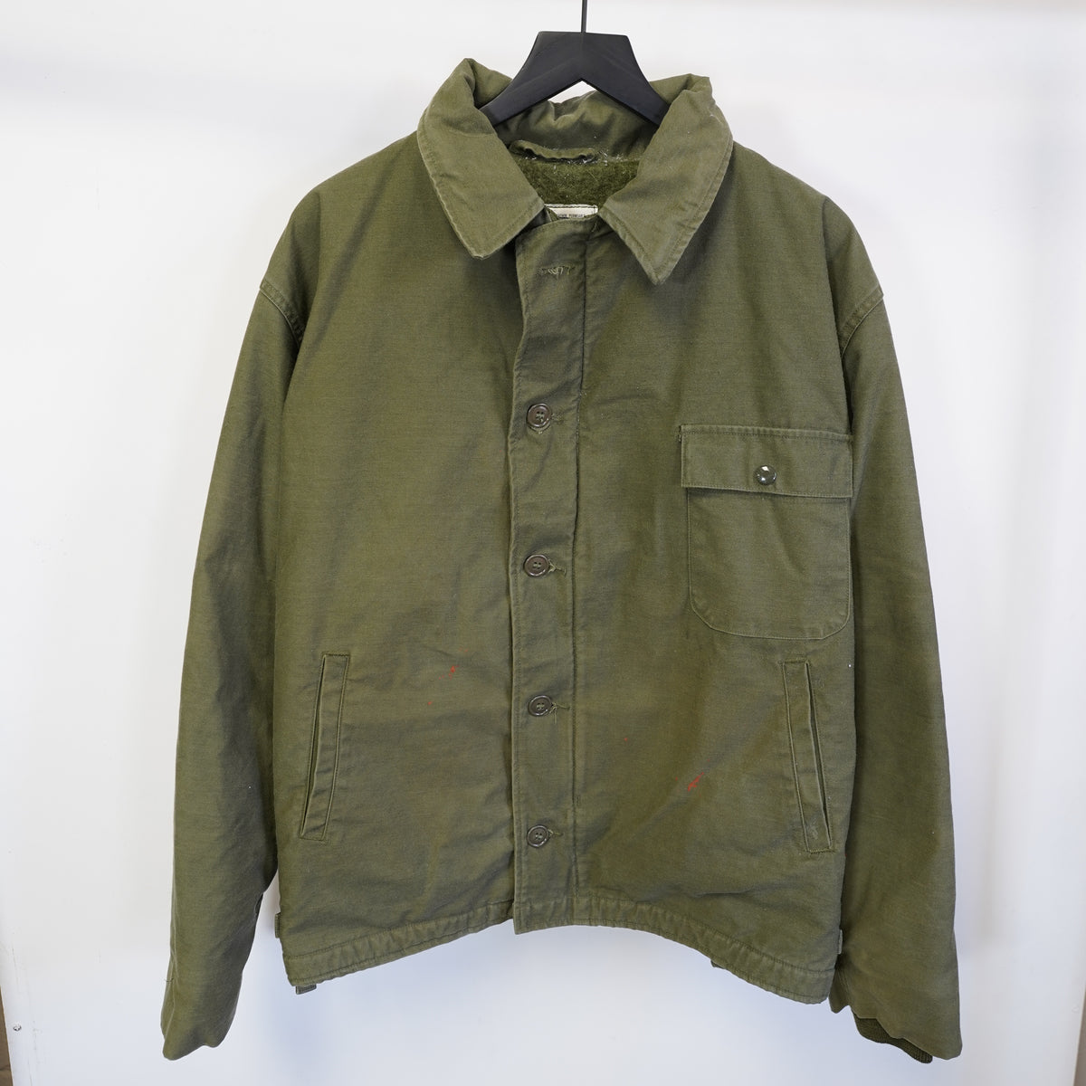 (XL) Vintage 1981 US Military A-2 Deck Jacket Vanderbilt Shirt Co XL 46-48 Olive