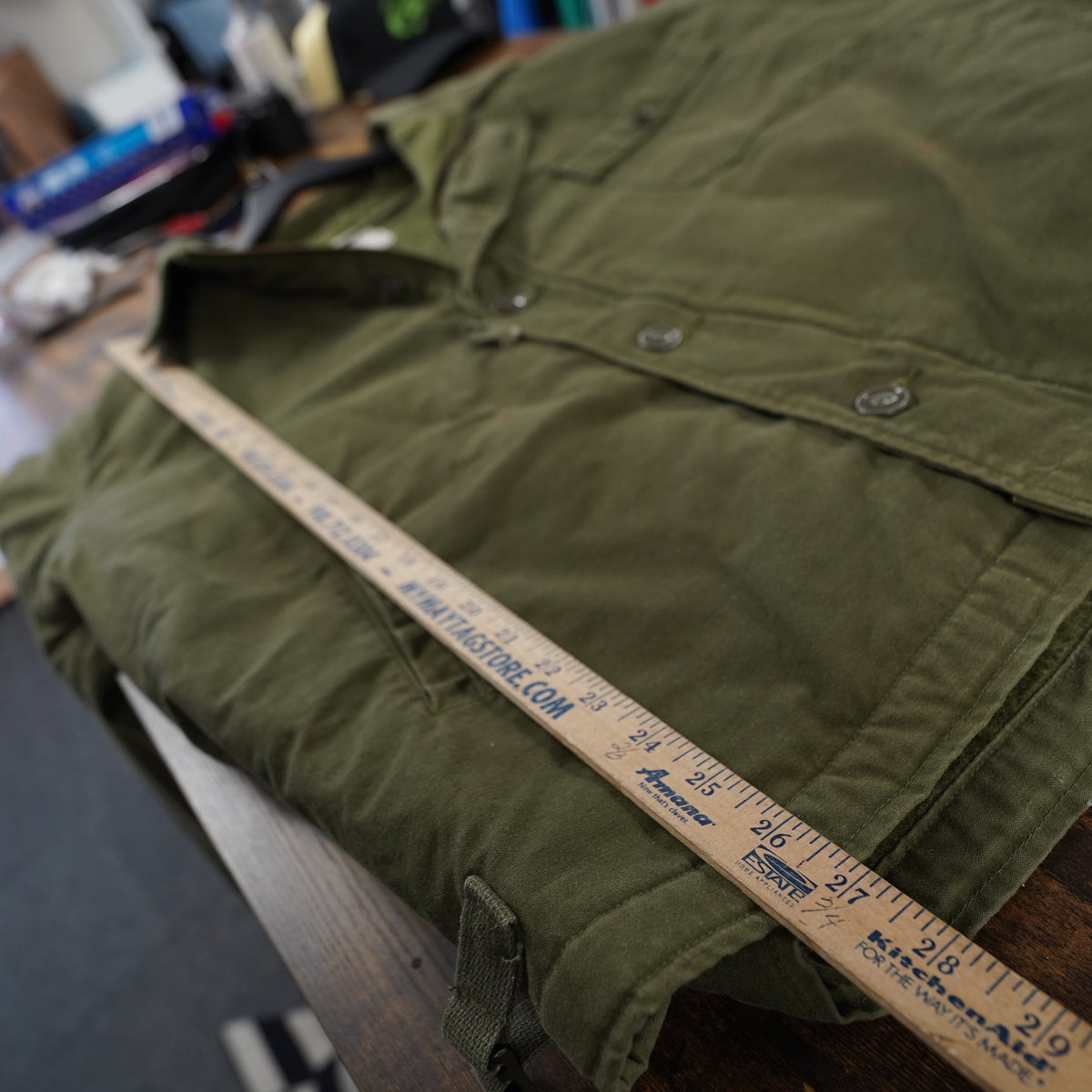 (XL) Vintage 1981 US Military A-2 Deck Jacket Vanderbilt Shirt Co XL 46-48 Olive