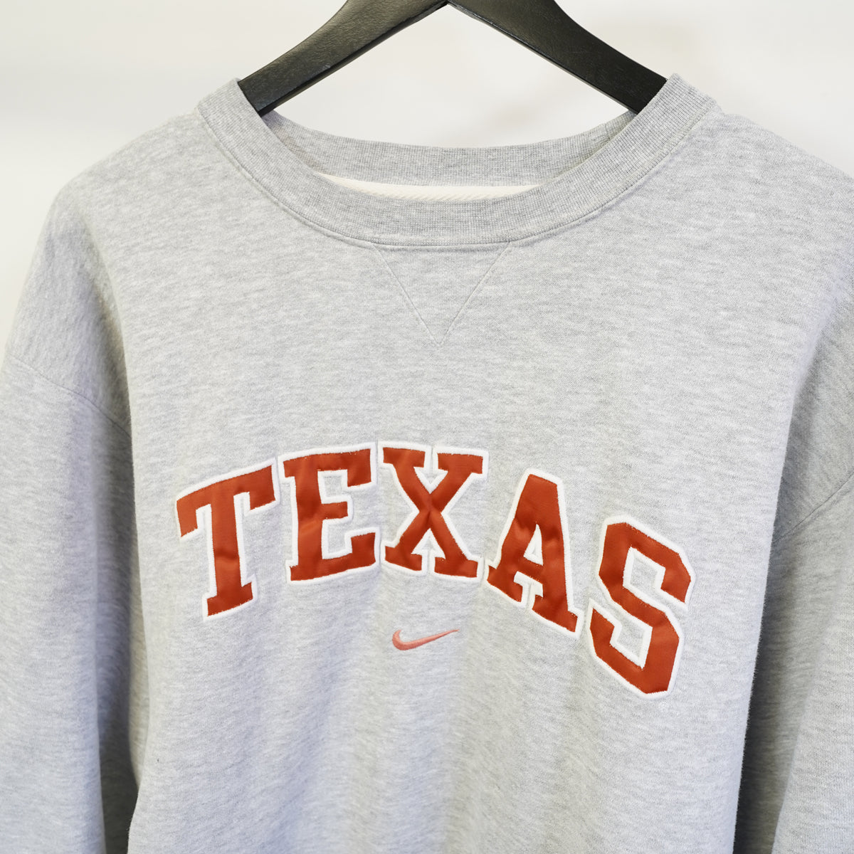 (L) Vintage Nike Center Swoosh Texas Longhorns Sweatshirt Grey Large 2000s Y2K
