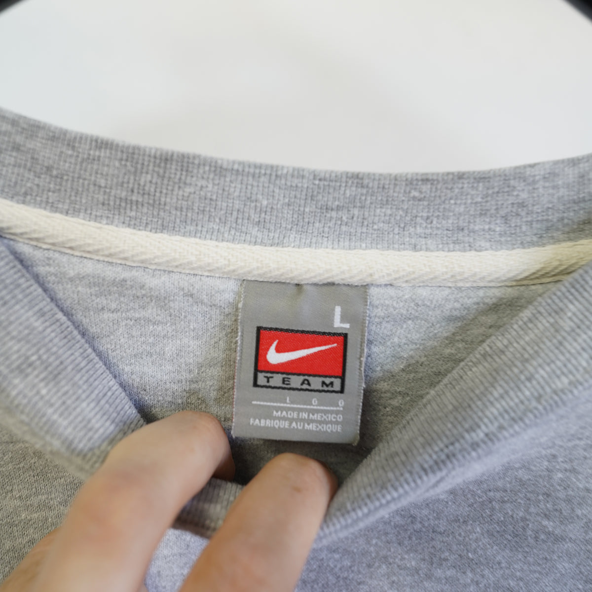 (L) Vintage Nike Center Swoosh Texas Longhorns Sweatshirt Grey Large 2000s Y2K