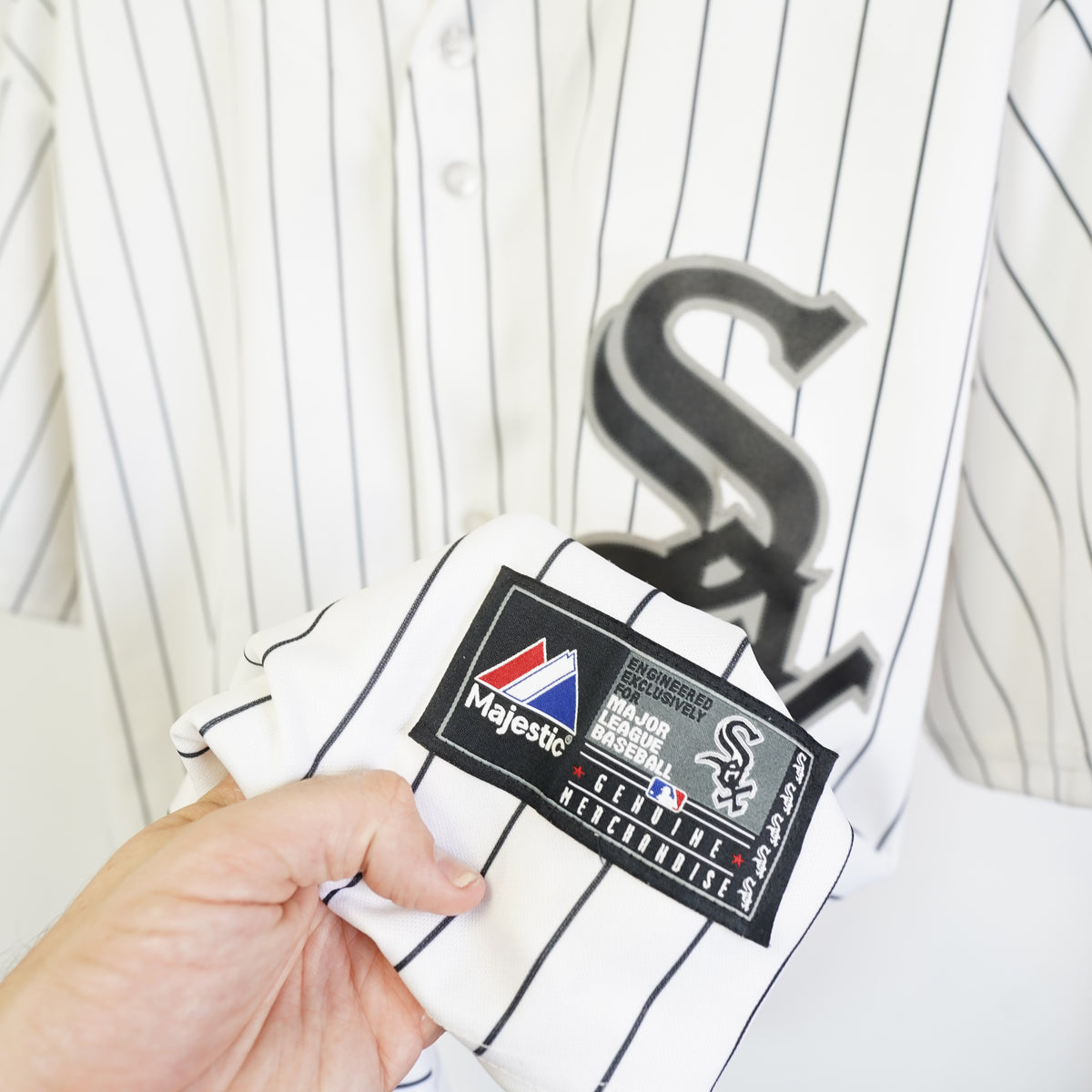 (XL) Majestic Chicago White Sox Paul Konerko 14 Pinstripe Jersey Mens XL MLB