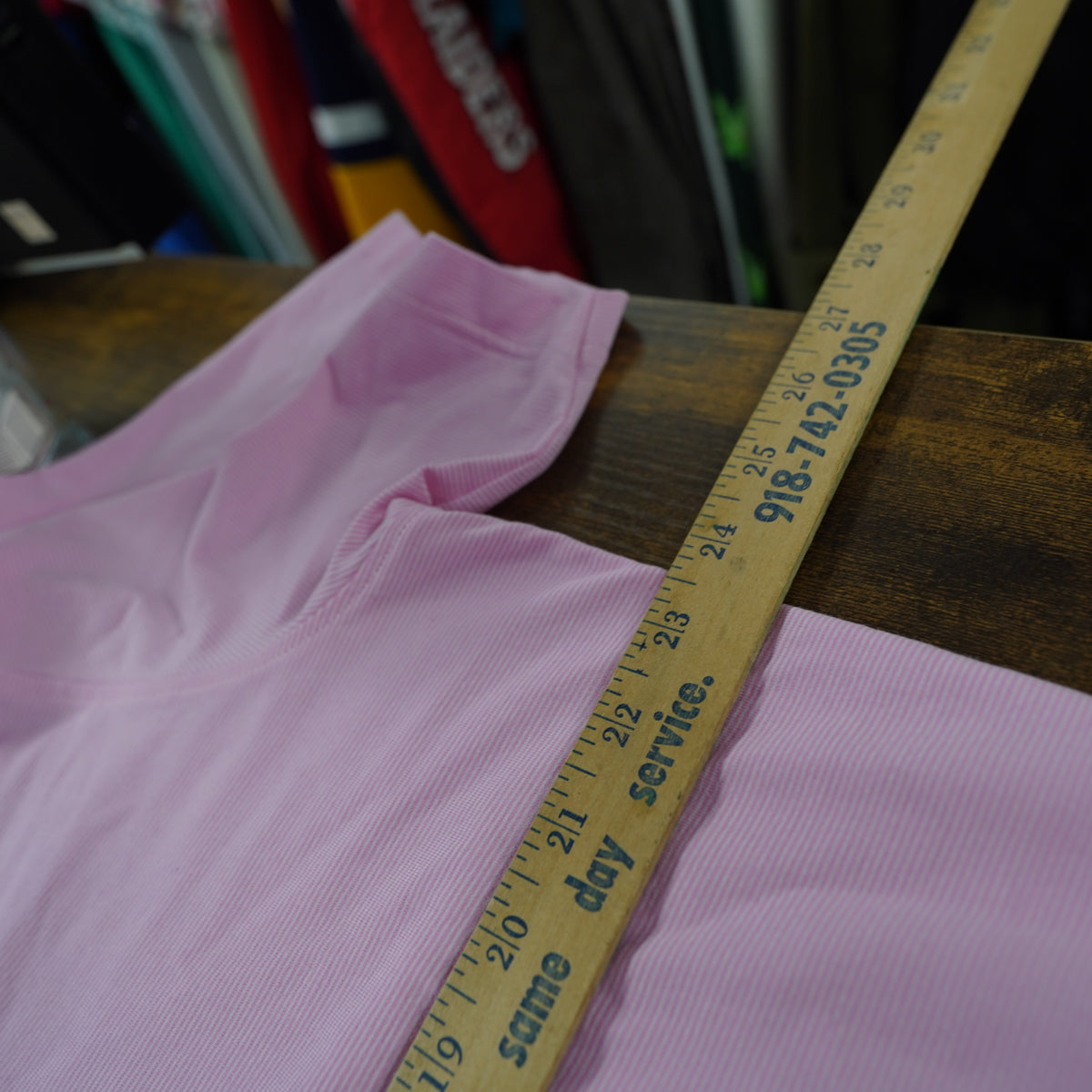 (XL) Masters Clubhouse Collection Pink Stripe Golf Polo Shirt Made in Italy XL