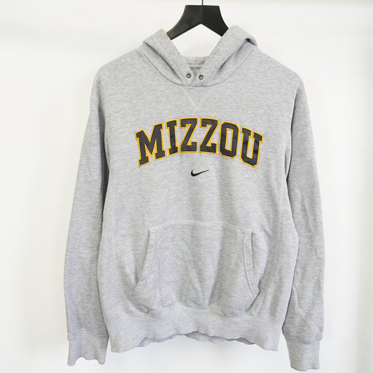 (S) Nike Team Mizzou Hoodie Small Heather Grey Center Swoosh Missouri Tigers Mens