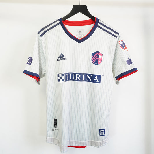 (L) Adidas St Louis City SC 2023 Inaugural Season Away Jersey White Mens L HT4825