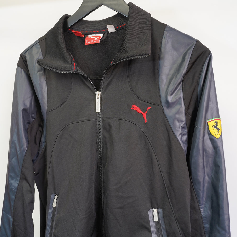 (M) Puma Scuderia Ferrari Formula 1 F1 Track Jacket Black Full Zip Men ...