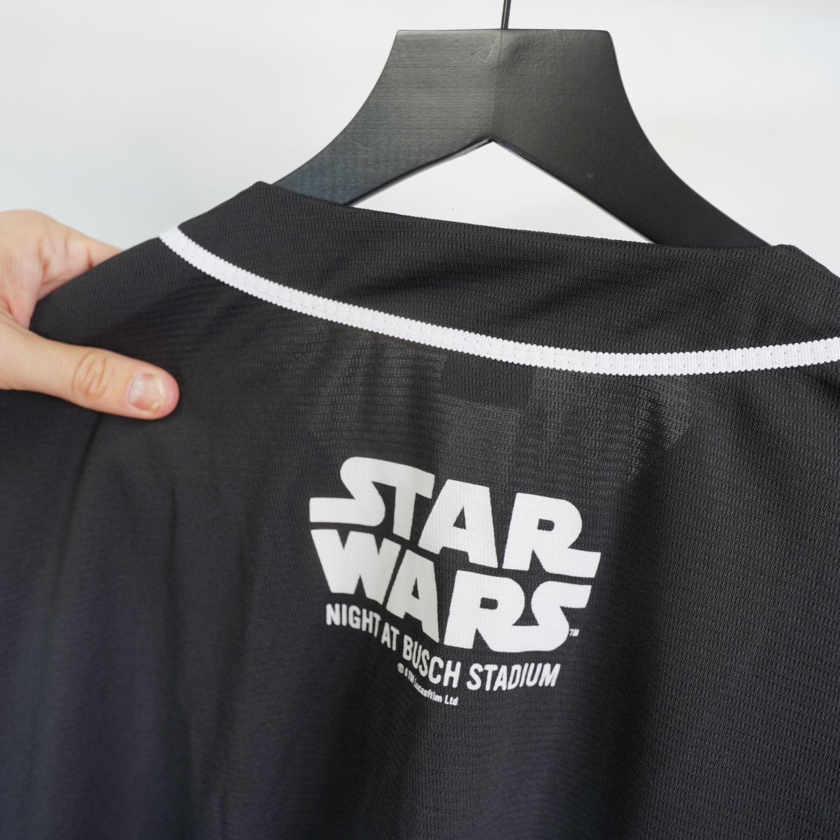 (XL) St Louis Cardinals Star Wars Night Baseball Jersey Mens XL Black Stormtrooper