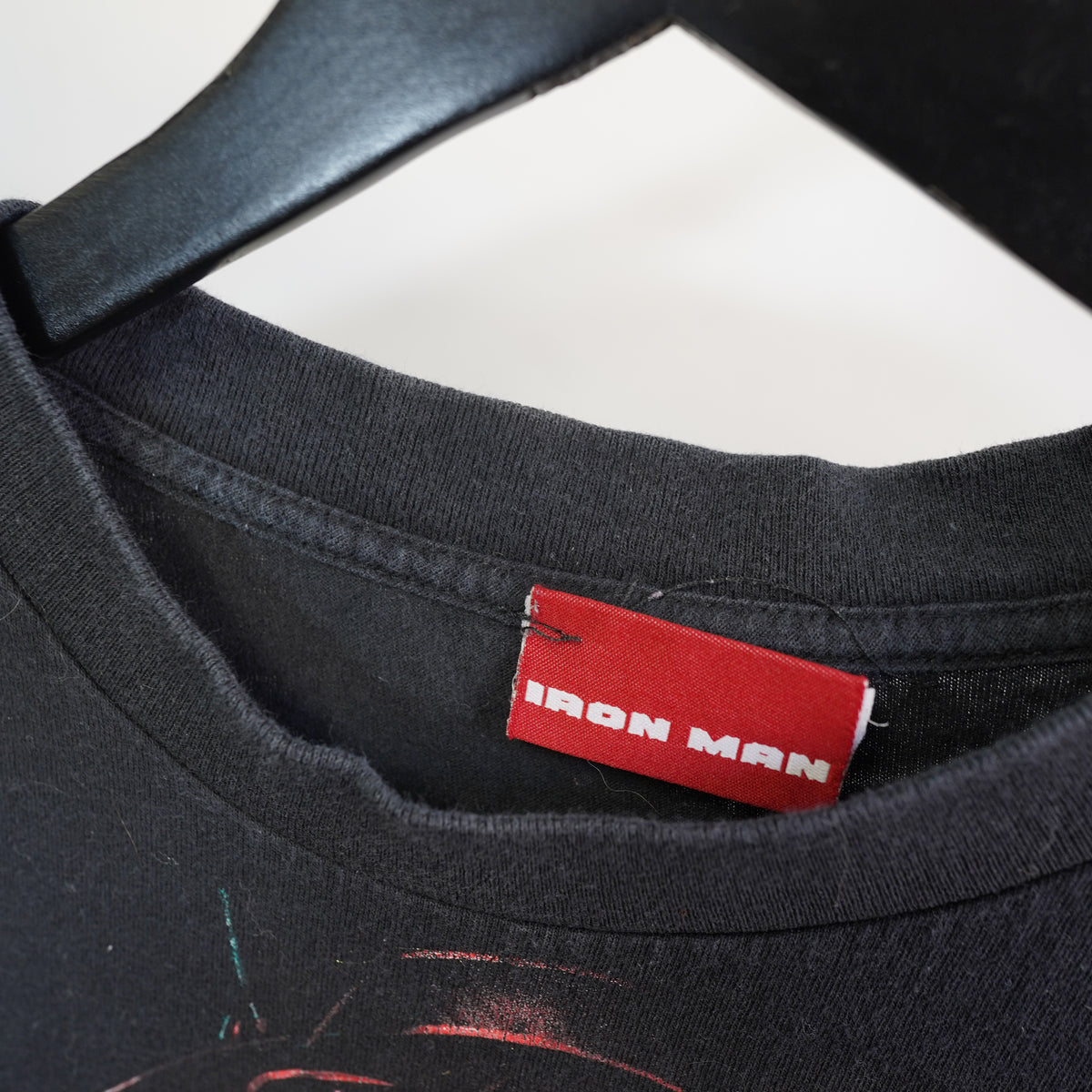 (L) Vintage 2008 Iron Man Marvel T-Shirt Mens Large Black Movie Promo Graphic Tee