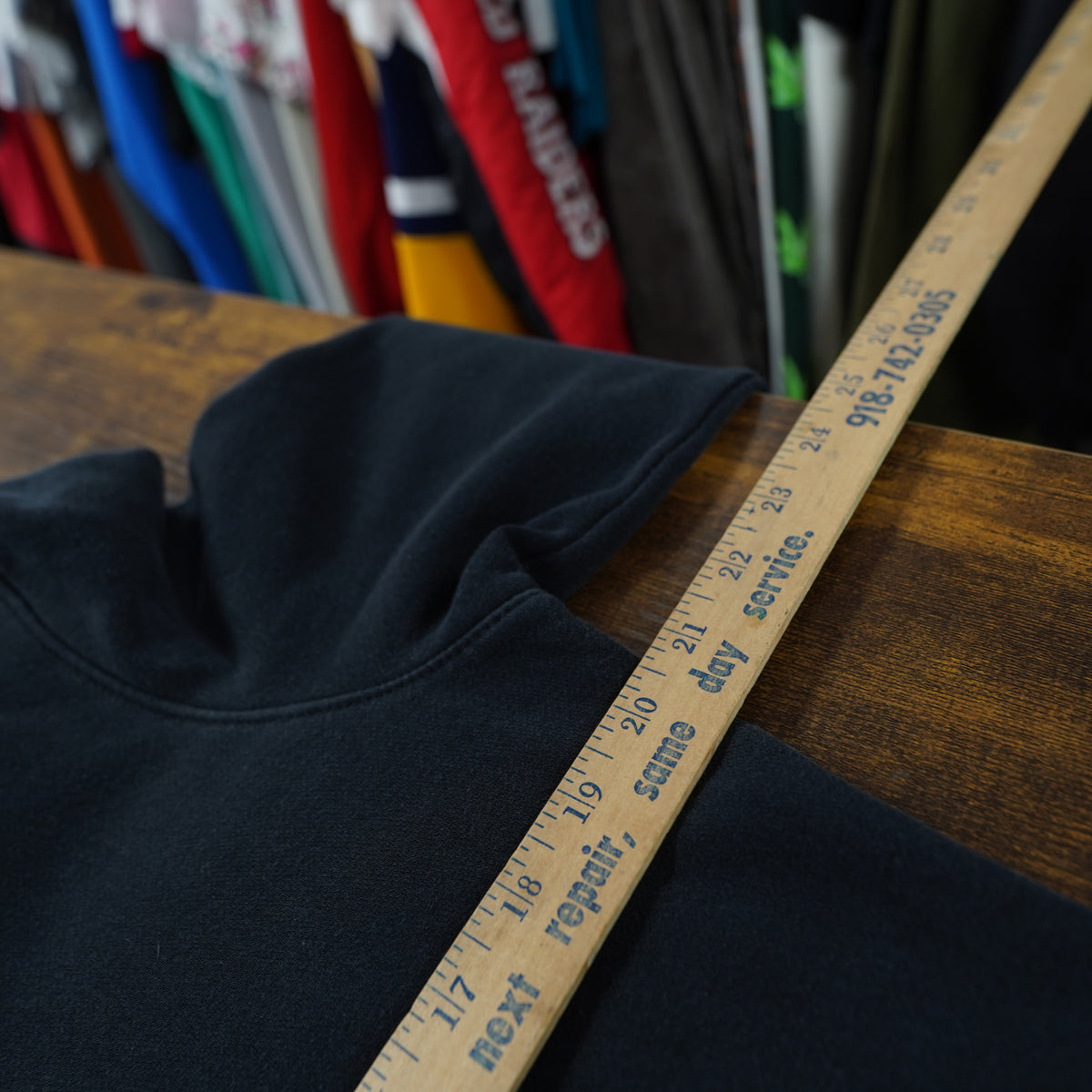 (S) Hollister Surf Co Mens Black Faux Fur Lined Hooded Sweatshirt Y2K Small