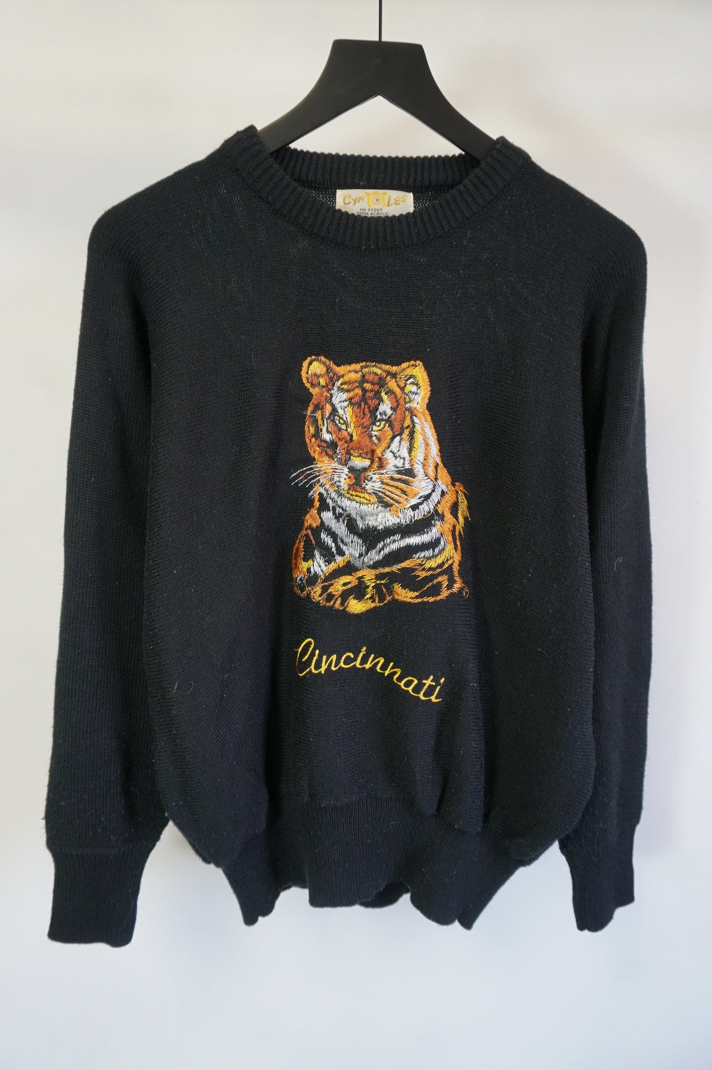 (L/XL) Vtg Cincinnati Bengals Knit Sweater