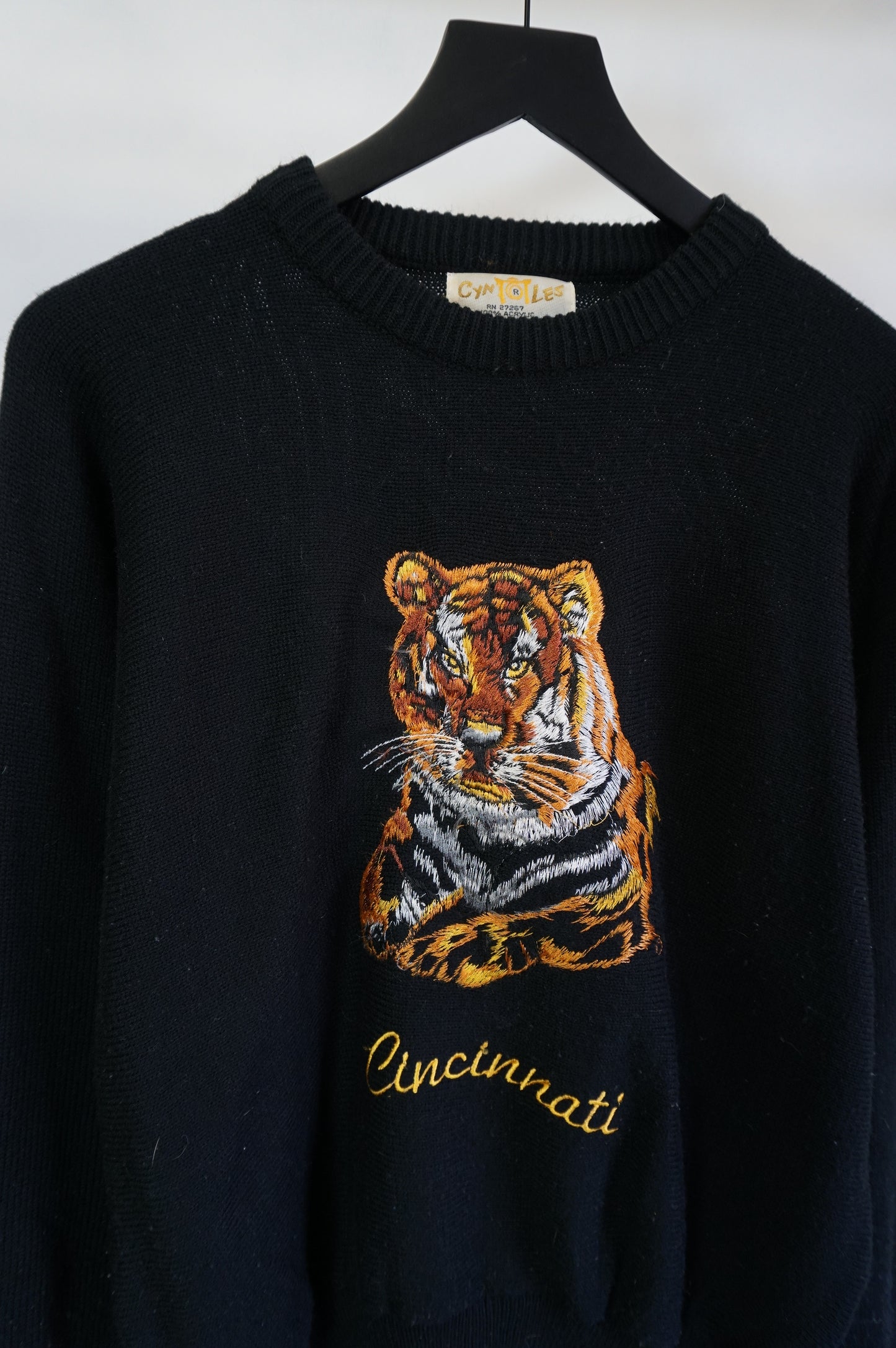 (L/XL) Vtg Cincinnati Bengals Knit Sweater