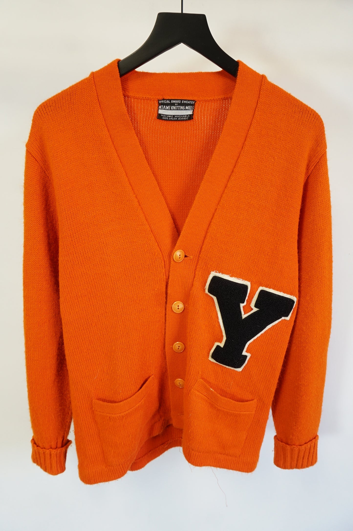 (XS) Vtg Varsity Knit Cardigan